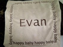 Personalized "Happy Baby" blanket